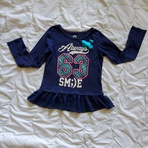Long sleeve w/ruffle bottom